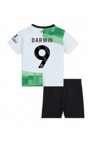 Fotbalové Dres Liverpool Darwin Nunez #9 Dětské Venkovní Oblečení 2023-24 Krátký Rukáv (+ trenýrky)